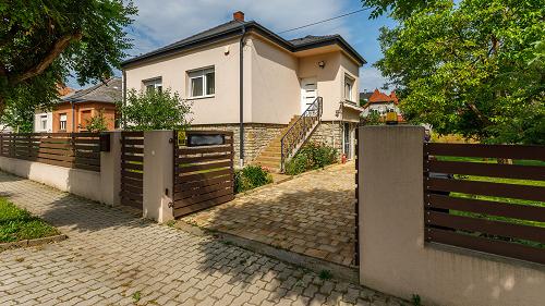 In a quiet street of the popular town Hévíz it is a stylishly renovated family house for sale.