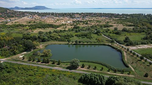 Plot with its own, crystal clear, fresh water lake is for sale, 600 m from the Lake Balaton! The lake is: 22000 m<sup>2</sup>.