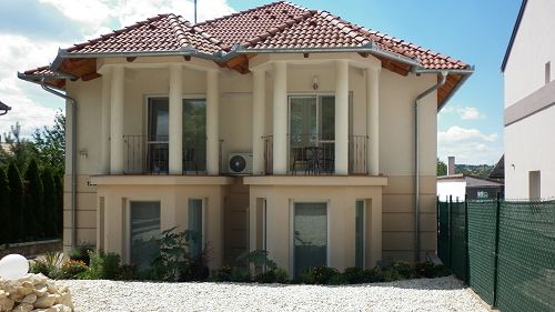 Panoramic view, Hévíz property.  Exclusive detached house in Hévíz, of high quality and finish, meeting all requirements. The luxurious property is for sale fully furnished and equipped.
