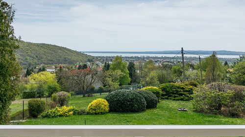 Panoramic view, Balaton property, Property with privacy.  The family house of a high quality is with ever-panorama to the lake Balaton for sale.
