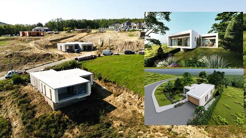 In der sich rapid entwickelnden Siedlung Zalacsány ist das neue Familienhaus - gebaut in höchster Kategorie - zu verkaufen.
