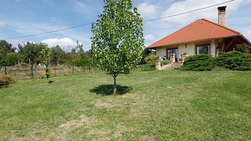 Panoramic view.  It is a beautiful, traditional family house for sale in a quiet environment, with a panoramic view of the lake Balaton.